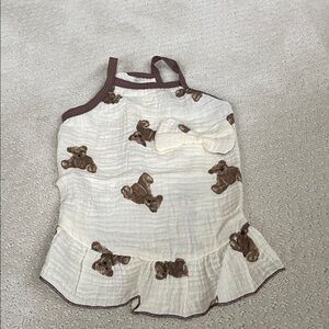Dog Teddy Bear Print Dress